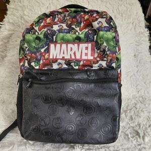 Marvel Black and Multicolor Men's Backpack